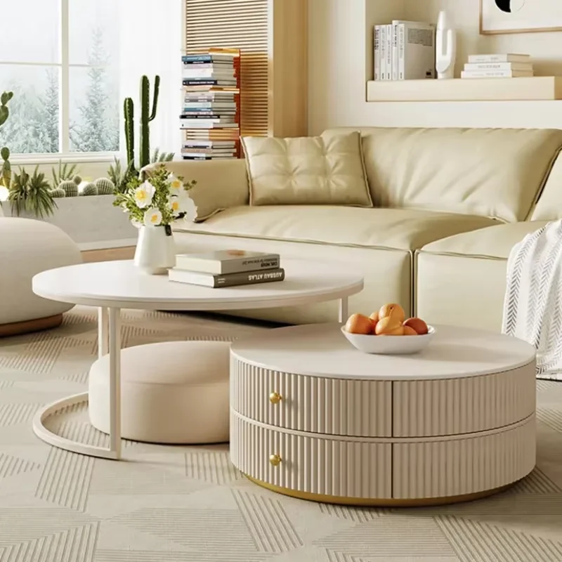 Design Luxury Coffee Table Trau Organizer High Mesa Lateral Modern Coffe Table White Apartamento Kaffee Tische Furniture
