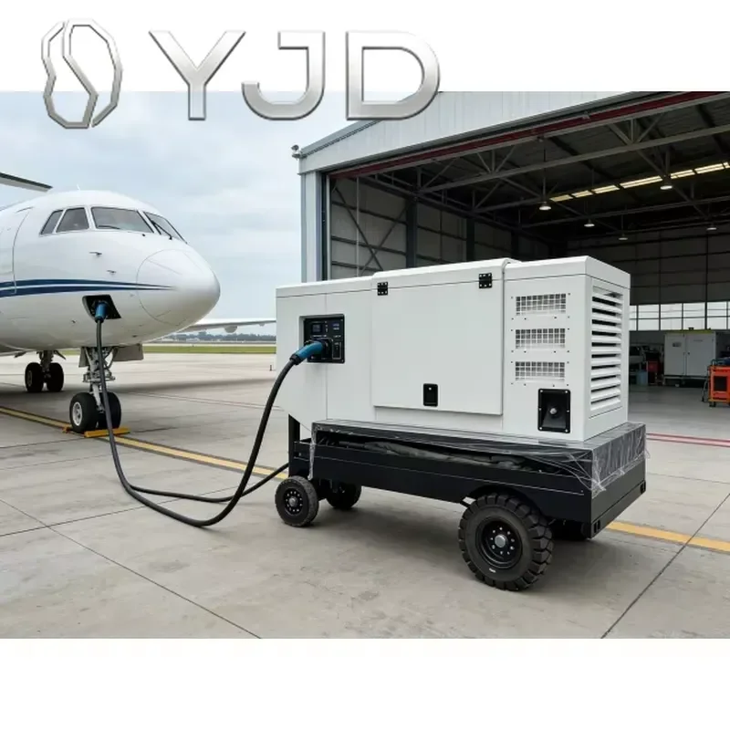YJD 60kva Stamford Alternator for Engine Silent Type Auto Start Aviation Ground Power Unit Trailer ISO9001 Certified