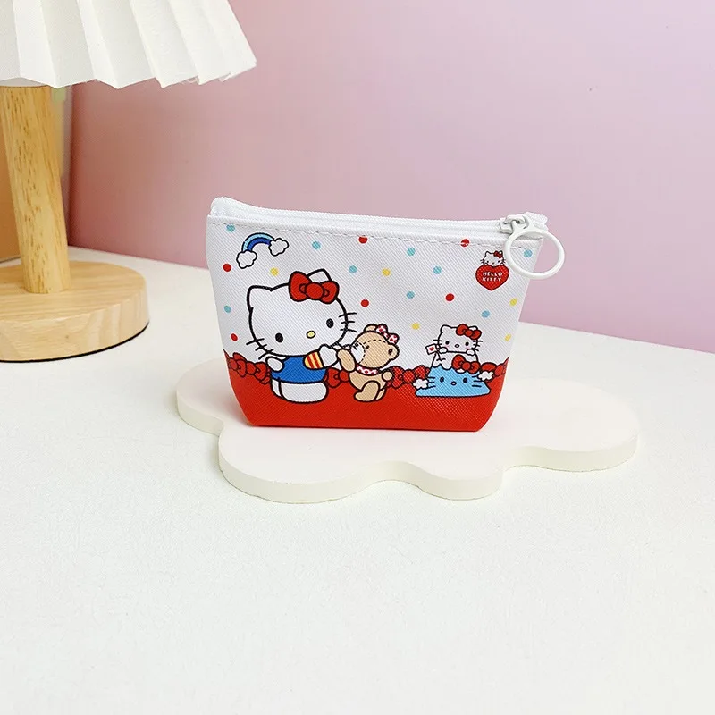 

Hello Kitty Kawaii Coin Wallet Fashionable Cartoon Children Coin Wallet Mini Student Storage Bag Wholesale of Women Accessories