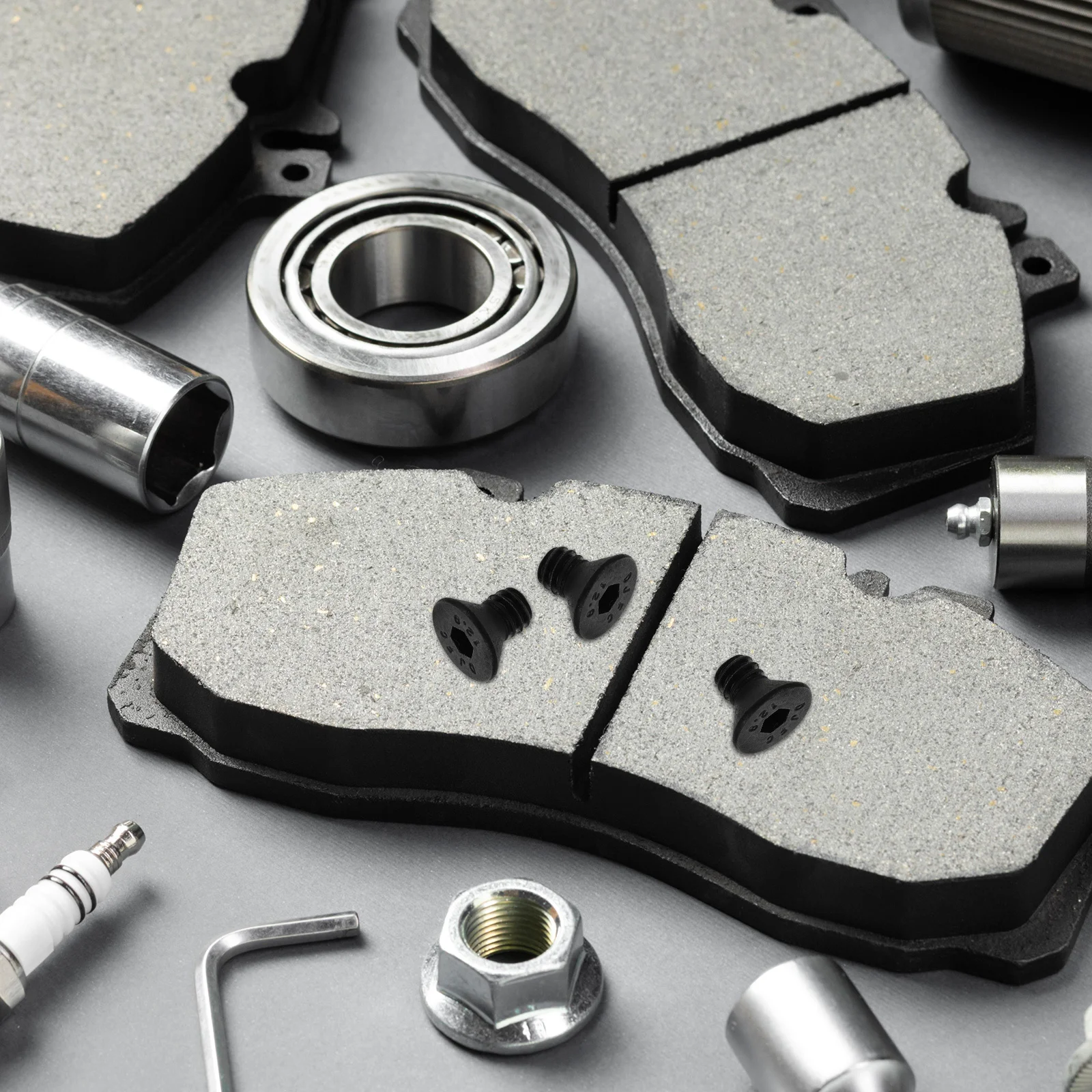 

50Pcs Carbon Steel Flat Head Machine Screws Hex Socket Multi-Function Furniture Assembly Screws Set M6 Flat Head Screw