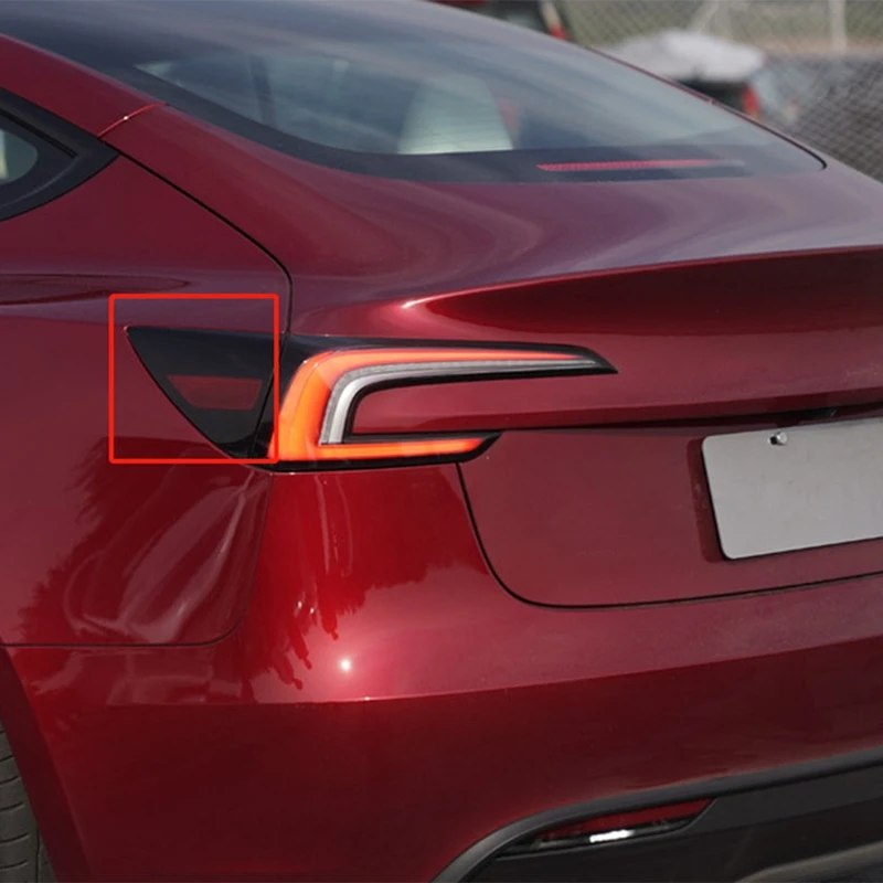 Osłona tylnego portu ładowania samochodu dla Tesla Model 3 Highland 2024 ćwiartkowy panel odblaskowy