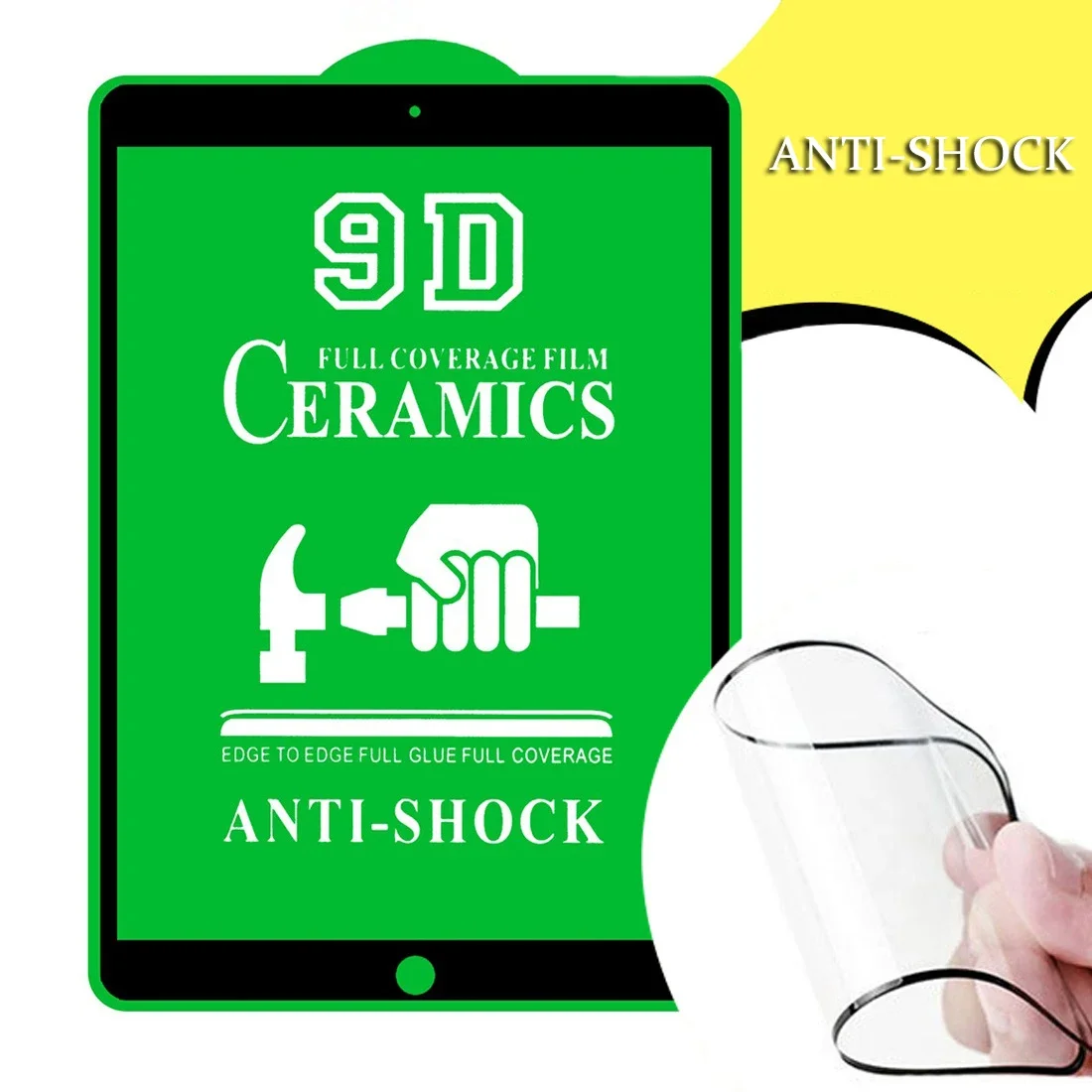 

Tablet Matte Clear Ceramics Film for iPad 2 3 4 5 6 7 8 Soft Flat Screen Protector for iPad Pro 9.7 10.2 11 12.9 2021 Film Black