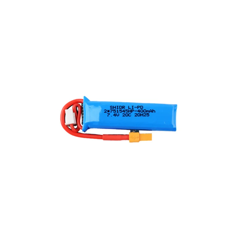 High Capacity 2S 7.4V 400mAh 20C Lipo Battery For BETAFPV LiteRadio 2 SE RC Transmitter Radio Parts 7.4V Battery With XT30 Plug