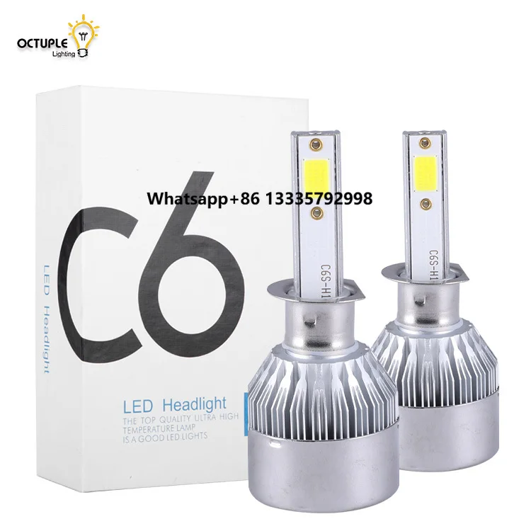 

High Power H1 LED Car Light Bulb Cob Chip 24V 18W Cold White with High Lumen New Condition High Beam Headlamp