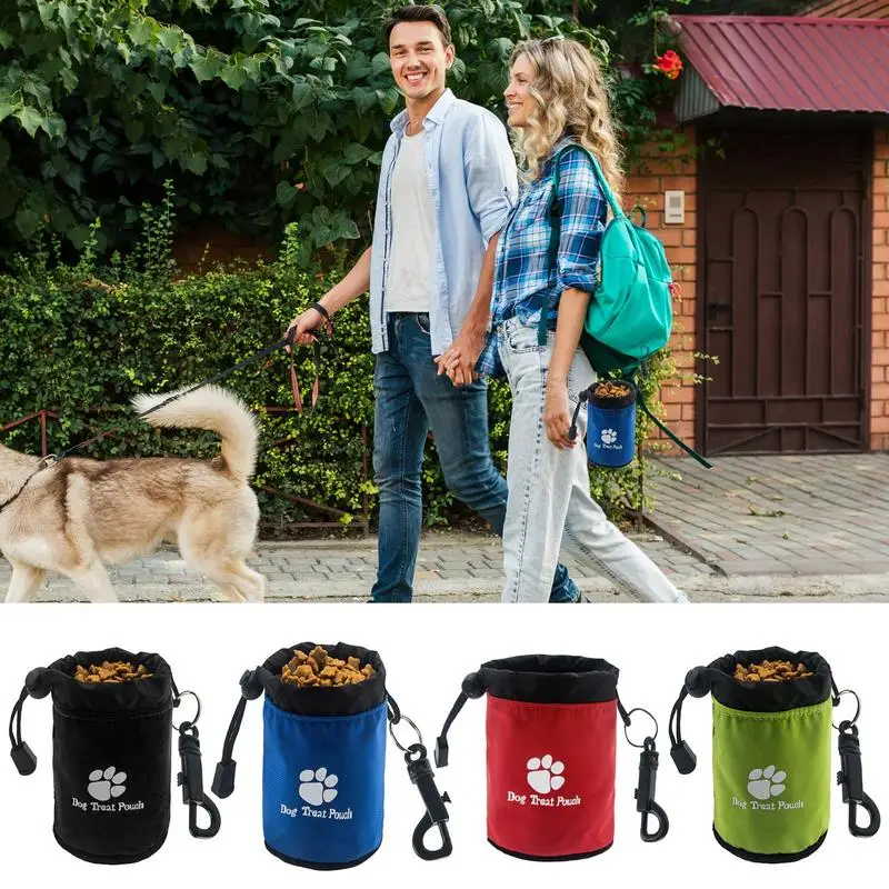 Dog Treat Training Pouch Portable Cat Candy Bag Reusable Food Dispenser Multifunctional Snack Reward Food Container For Puppy