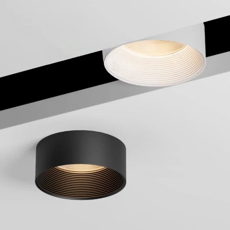 Ultra-thin 4cm semi-embedded table lamp, non-central lighting for living room and dining area, 55/75 hole opening lamp
