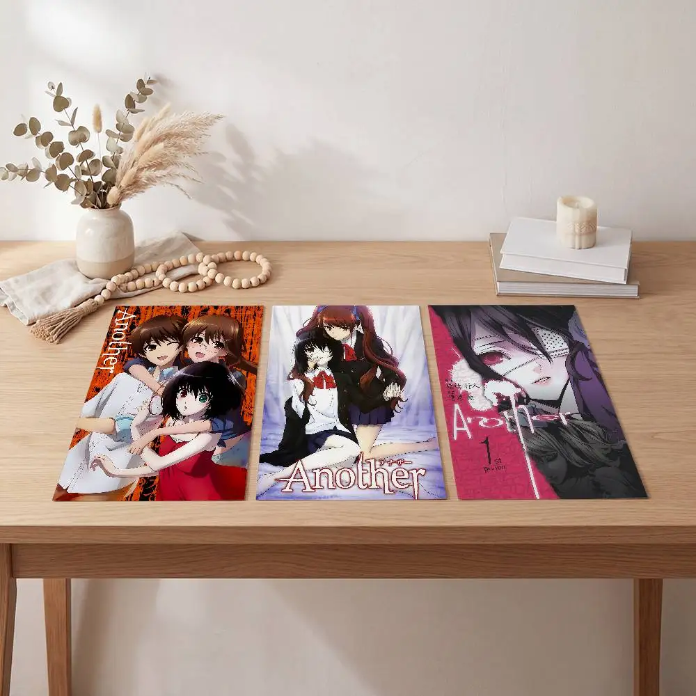 Horror Anime Another Movie Poster Self-adhesive Art Waterproof Paper Sticker Coffee House Bar Room Wall Decor