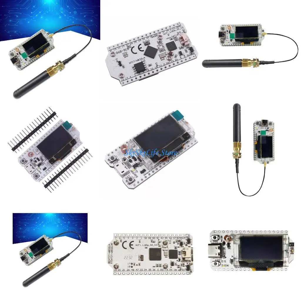 

E65E LoRa32V3 868MHz 915MHz ESP32-S3 WiFi Development Board SX1262 OLED Display 32 IoT Home