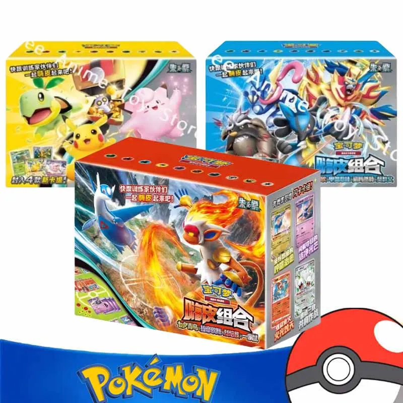 

Карты с покемонами, оригинальная торговля, комбинированный набор PTCG Hi для начинающих, настольная игра для нескольких людей, строительная колода, упрощенная