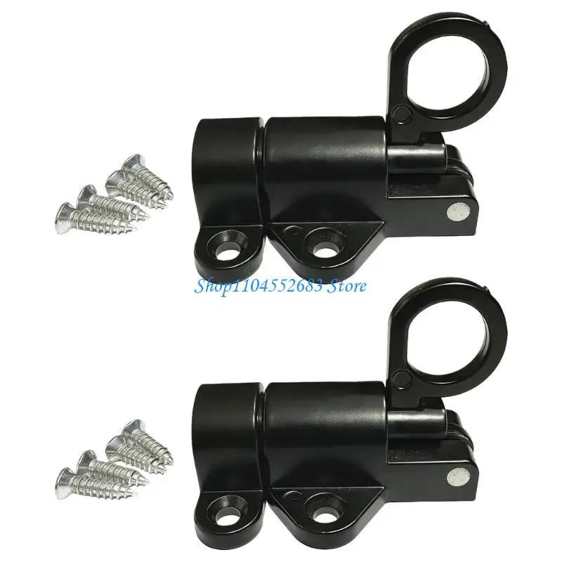 

Y6GD 2Pcs Spring Door Bolt Latches Lock Window Gate Security Pull Rings Door Hardware