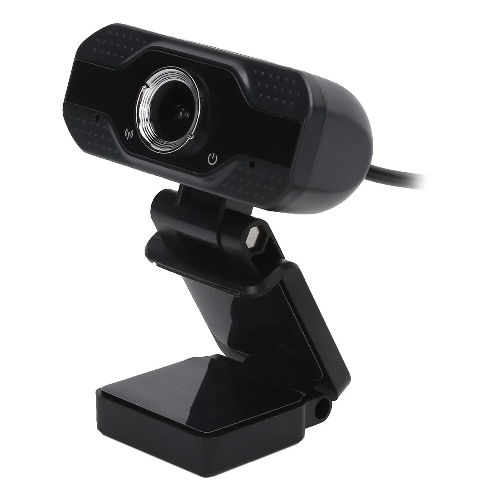 Câmera web 1080P durável, microfone embutido, plug and play, câmera de computador de mesa, full HD, webcam, chamada de vídeo