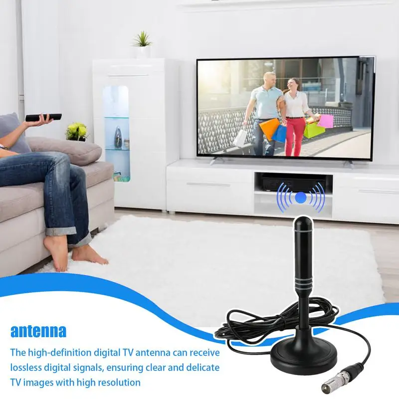 TV Antenna For Local Channels High-Definition Indoor TV Antenna Anti-Interference Convenient Antenna For Smart TV Enhances Home