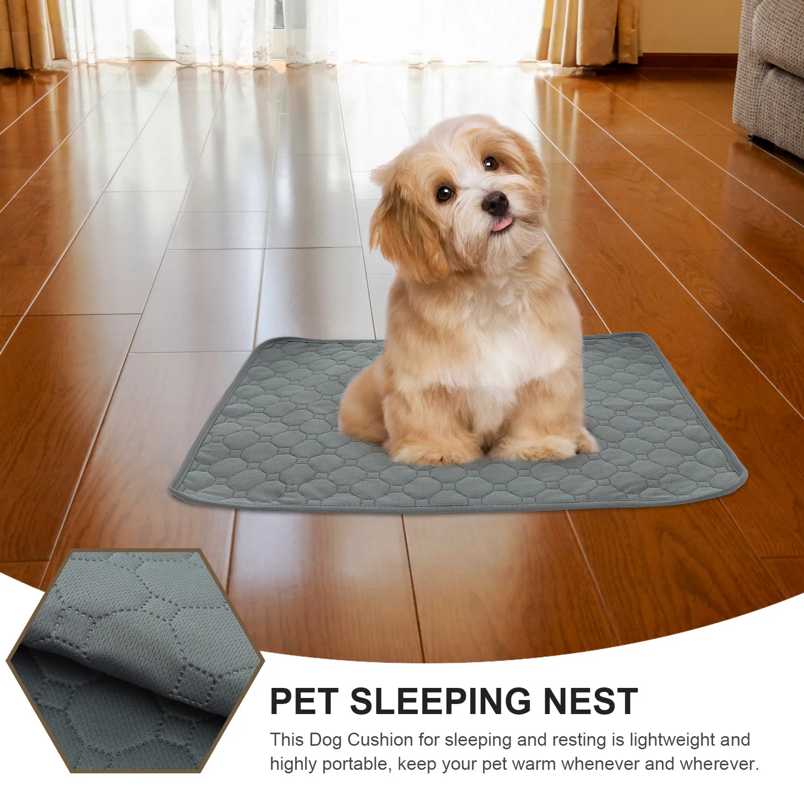 

2pcs Washable Dog Pee Pad Leakproof Pet Pee Mat Reusable Urine Pads Deodorizing Pet Accessory For Couch Sofa Floor Car Seat Use