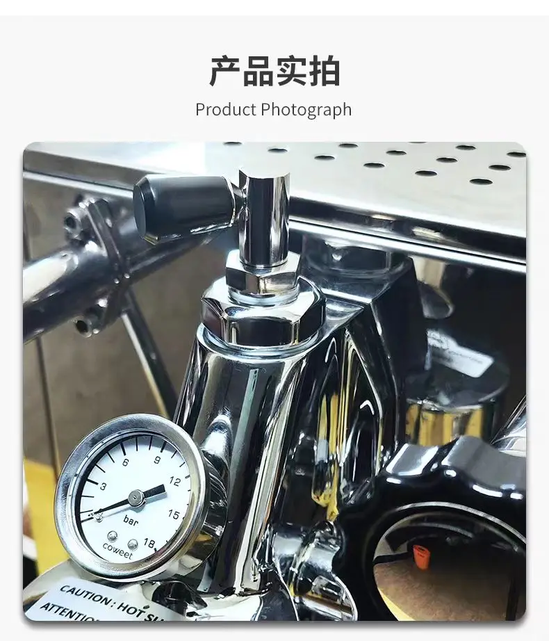 E61 group pressure gauge for Rocket / Profitec / ECM with M6 thread