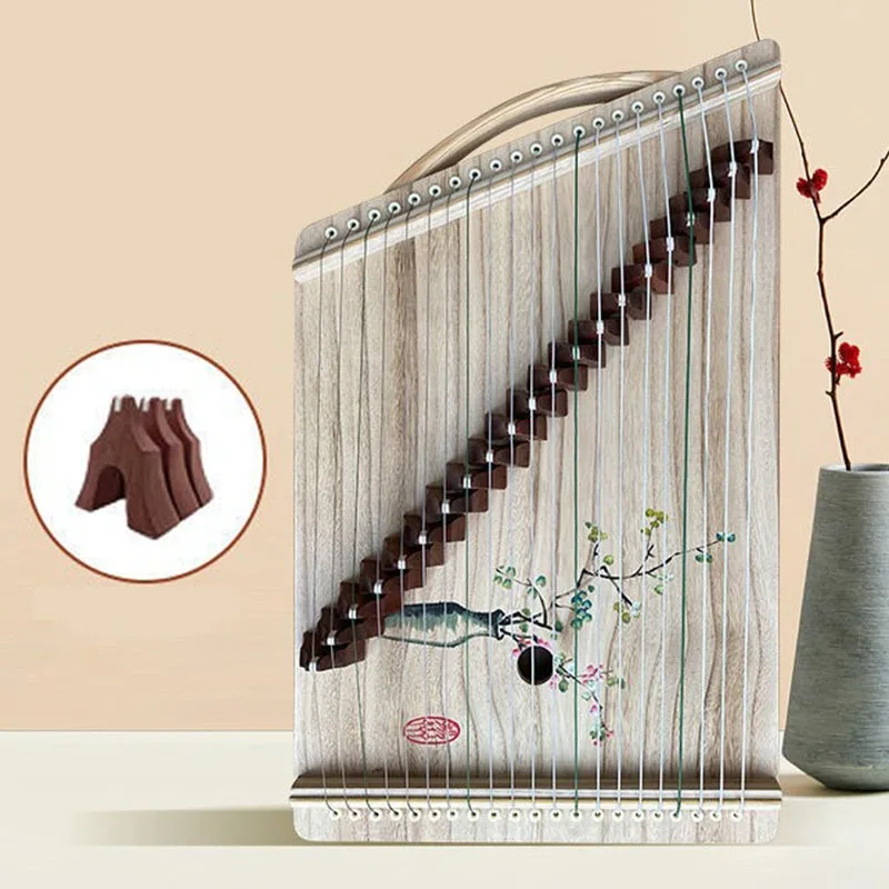 

Practice Small Guzheng Portable Professional Guzheng Student Beginners 21 String Zheng Chinese Tradition Stringed Instruments