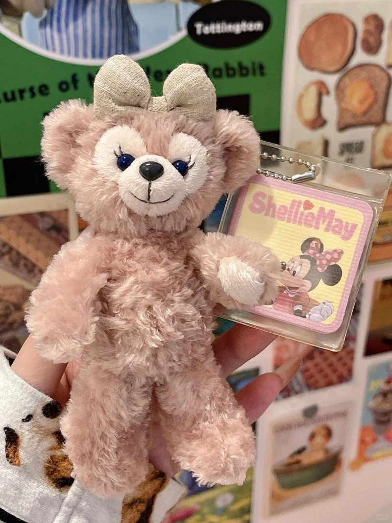 MINISO لطيف دافي الدب شيرلي أفخم قلادة لطيف دمية حقيبة سلسلة مفاتيح قلادة الفتيات هدية موضة إكسسوارات الأمتعة