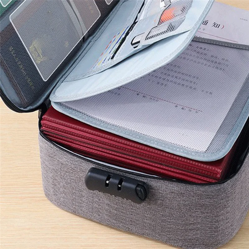 

Practical-Document Storage Bag Tickets File Organizer Women Travel Files Card Folder Holder Tool Case
