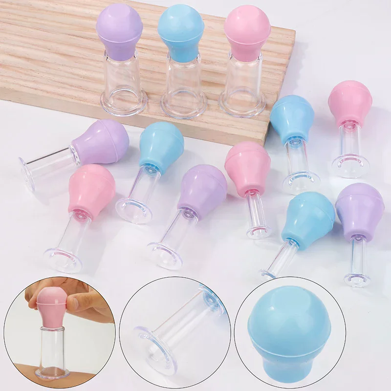 

4 шт./компл. чашки для массажа лица, резиновые вакуумные банки для лифтинга кожи, антицеллюлитный массажер для лица, чашки для тела, скребковый массаж кожи