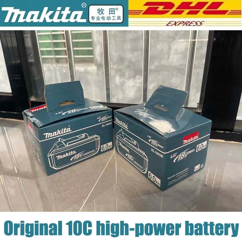 

Makita Original battery, 18650 rechargeable battery,18V 6.0Ah 10C high-power ， suitable for all Makita 18V power tools