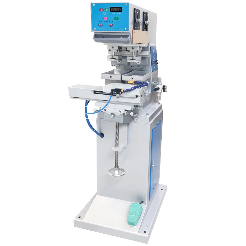 

2 color Tampon pad printing machine plastic perfume semi-automatic pad printing machine wine bottle lid