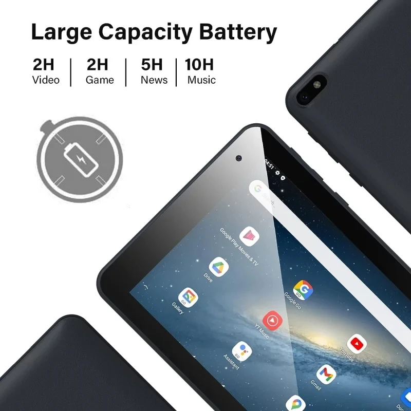 2025 nueva RAM 1GB DDR3 + 32GB 7 pulgadas DTM7 Android 11 tableta para niños tipo C 1024x600 pantalla IPS WIFI SC7731E Quad Core 1,2 GHz