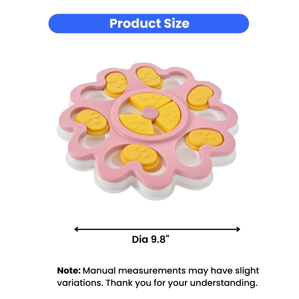 19PCS/Carton Dog Puzzle Toy Interactive Treat Dispenser IQ Training Slow Feeder with Non Slip Base 3 Colors Mixed Pet Enrichment Toy