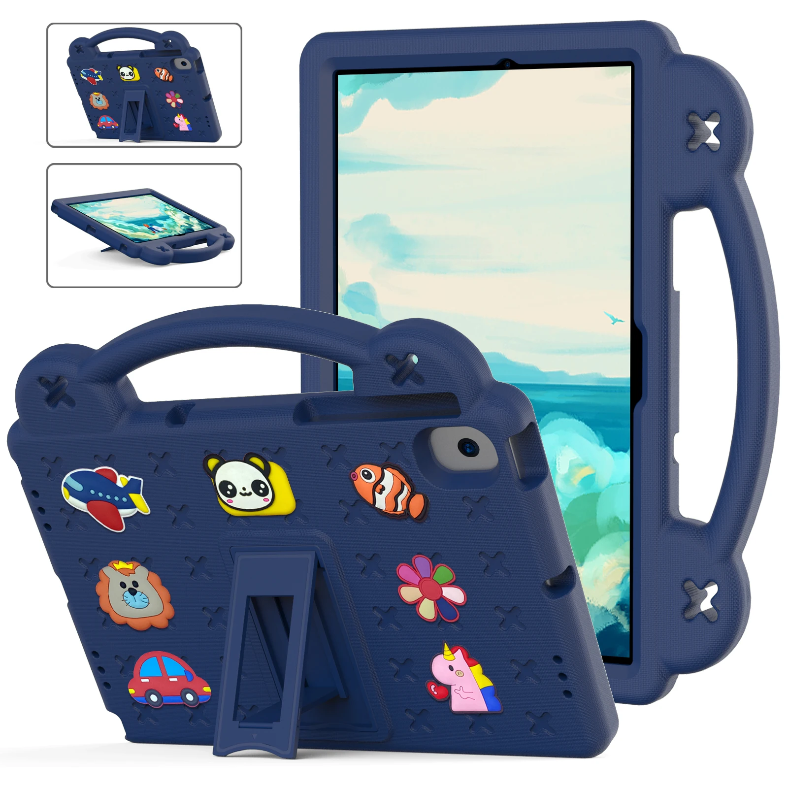 Kids EVA Tablet Case For Amazon Fire HD 10 2021/Fire HD 10Plus 2021 10.1inch T76N2B KFTRWI KFTRPWI Shockproof Stand Tablet Cover