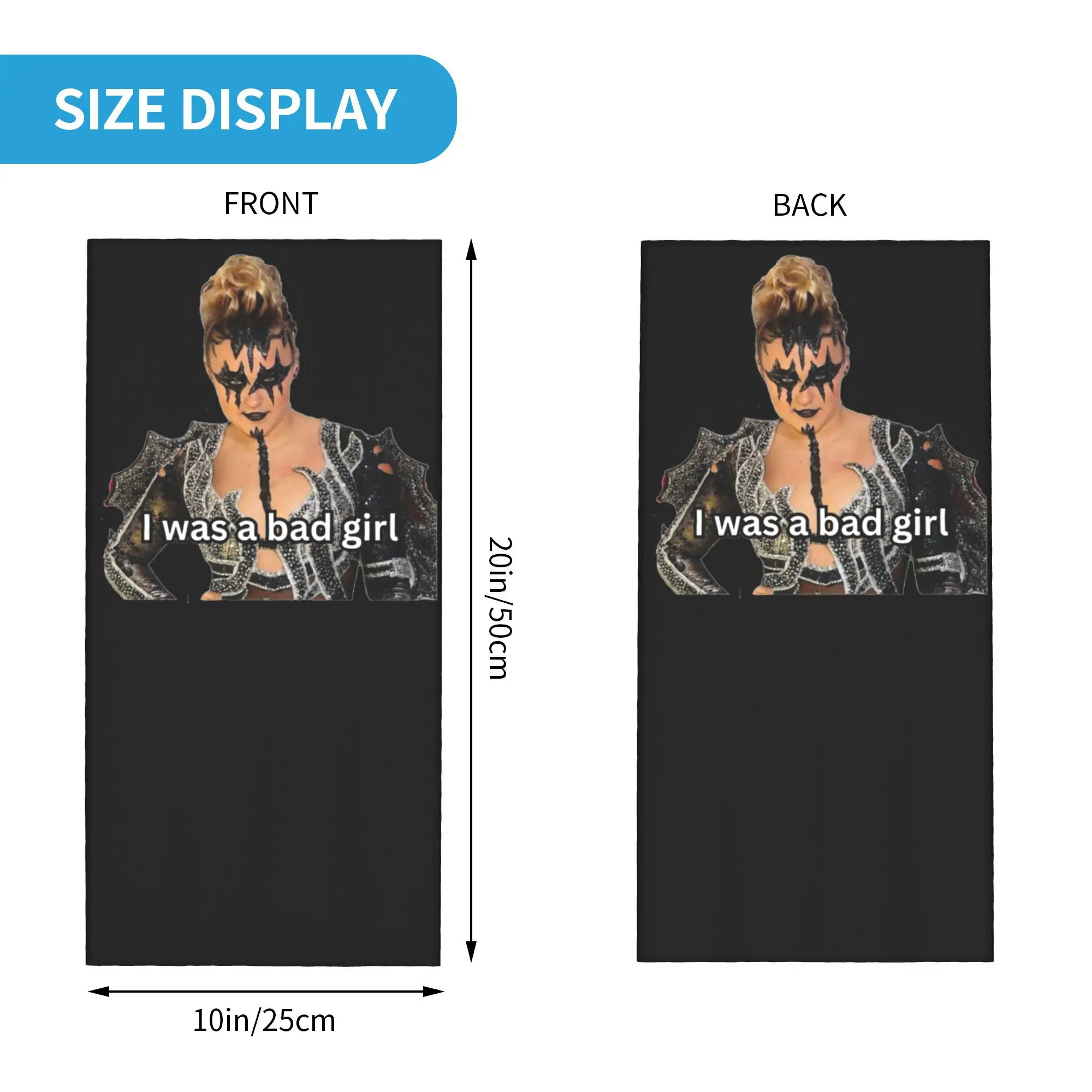 JoJo Siwa Bootleg Singer Karma Album Bandana غطاء الرقبة المطبوعة الوجه وشاح متعدد الوظائف الدراجات وشاح الجري للرجال والنساء