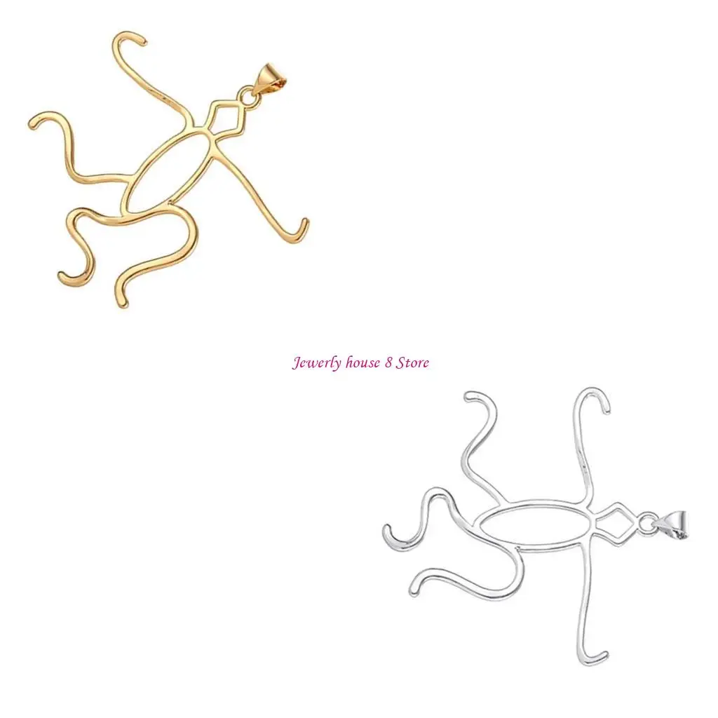 

Рамка для подвески Уникальное ожерелье Основание для подвески Материал из сплава Подвески в виде когтей Необычная пустая Полая