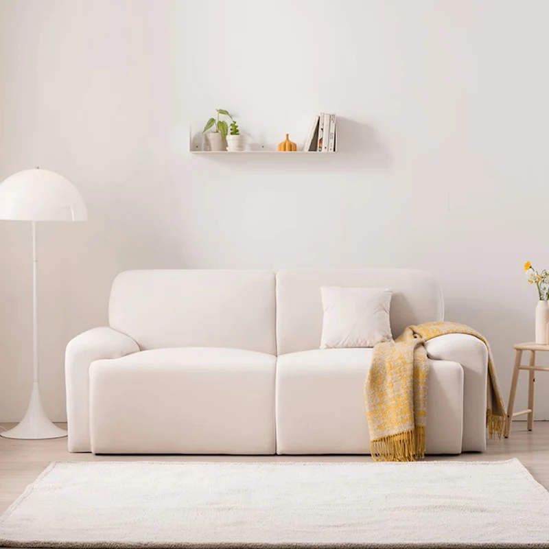

Wabi Sansan Fabric Sofa Small Apartment Double Triple Living Room Homestay Leave-in Technology Cloth Latex Japanese Sofa