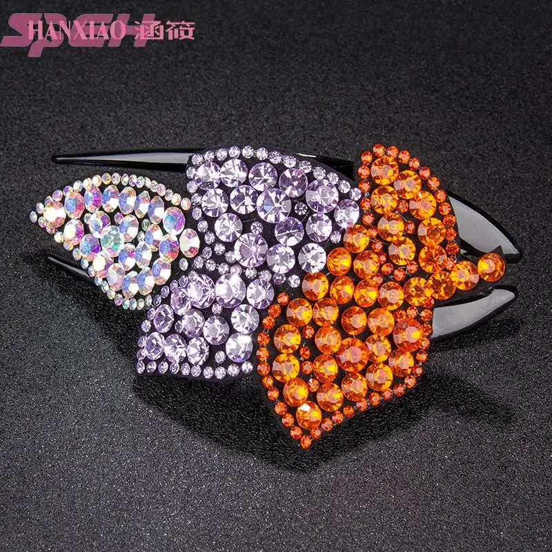 Hairpin duck mouth clip large grab water  leaf disc hair card with teeth anti-slip adult mother  tiara new