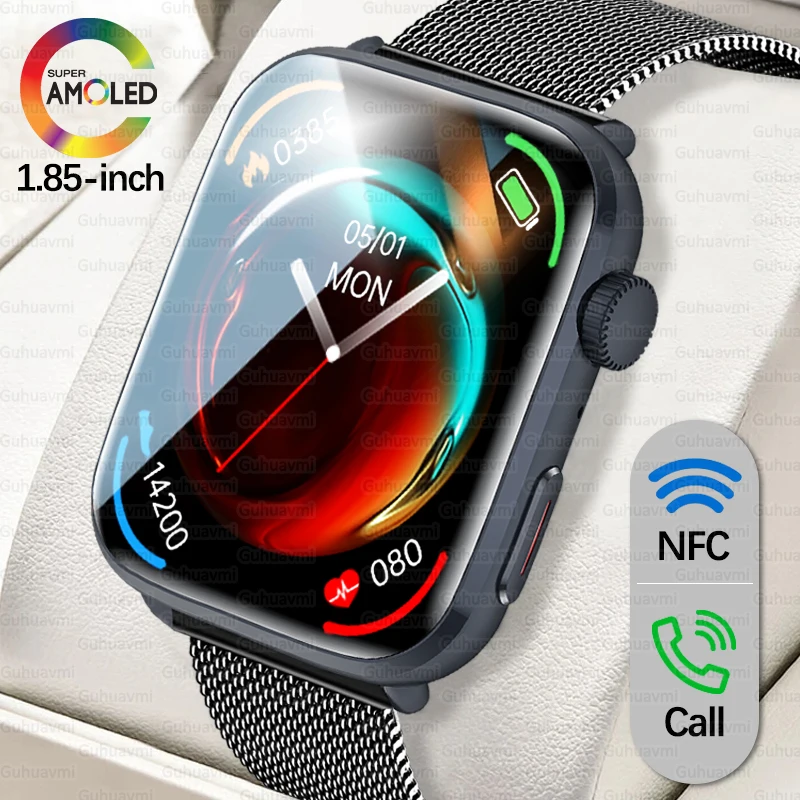 

2025 New For HUAWEI NFC Smart Watch Men Blood Pressure Heart Rate Health Track Bluetooch Call IP68 Waterproof Smartwatches Women