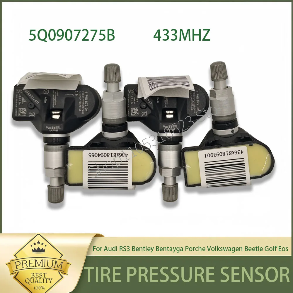 

Tire Pressure Sensor Monitoring System 5Q0907275B TPMS For Audi RS3 Bentley Bentayga Porche Volkswagen Beetle Golf Eos