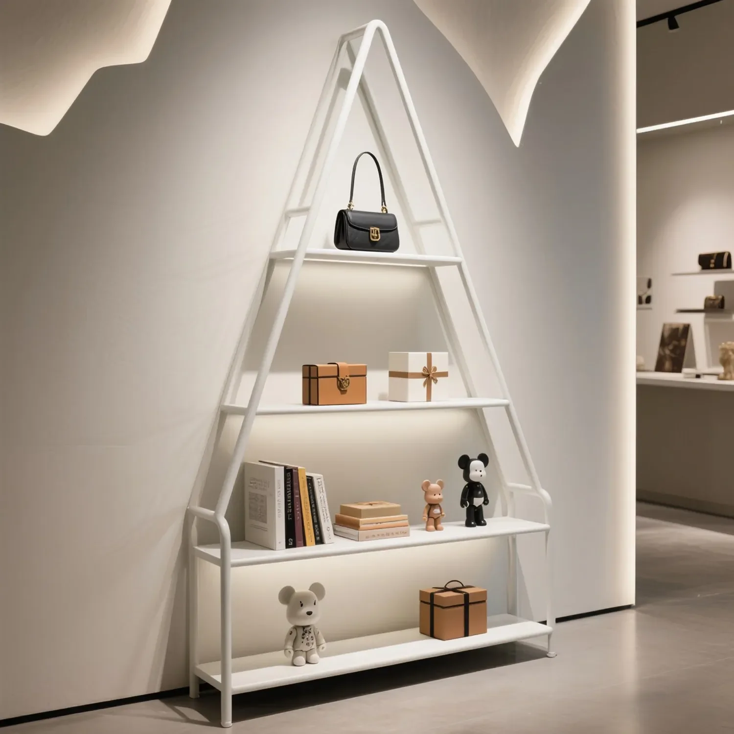 Cosmetics Display Cabinet Floor Shelf Beauty Salon Product Display Cabinet Shelf Display Shelf Multi-layer Creative Container