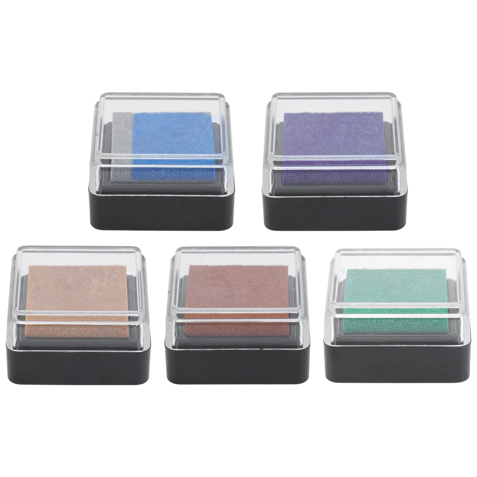 5 قطعة منصات الحبر الصغيرة قسط الإسفنج المواد سريعة الجافة ل ورقة القماش الخشب DIY بها بنفسك فنجر اللوحة الحرفية مجموعة لون عشوائي