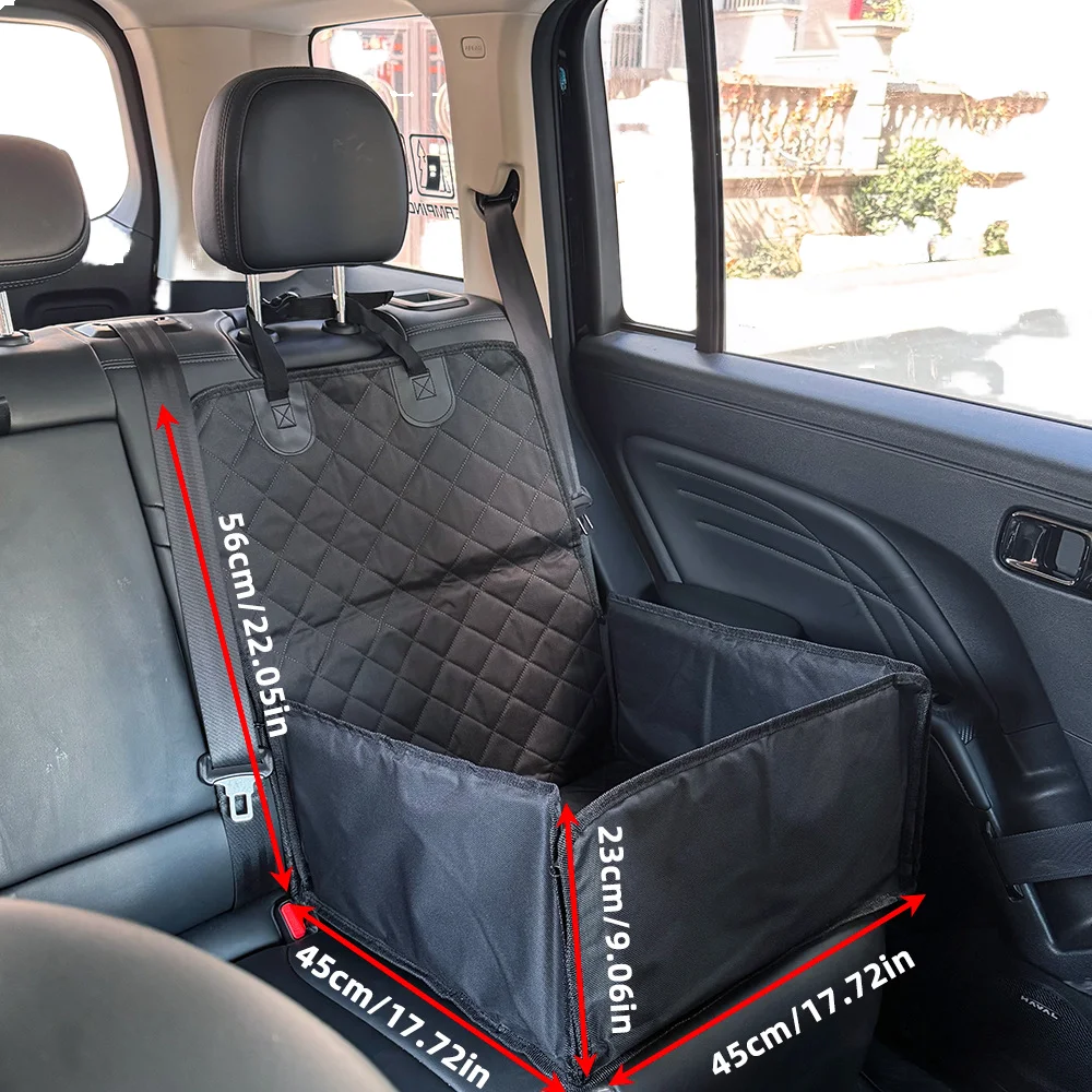 hot saltWaterproof Folding Portable Car Seat Cover for Pets Wholesale Anti-Dirty Oxford Nylon Material Solid Pattern