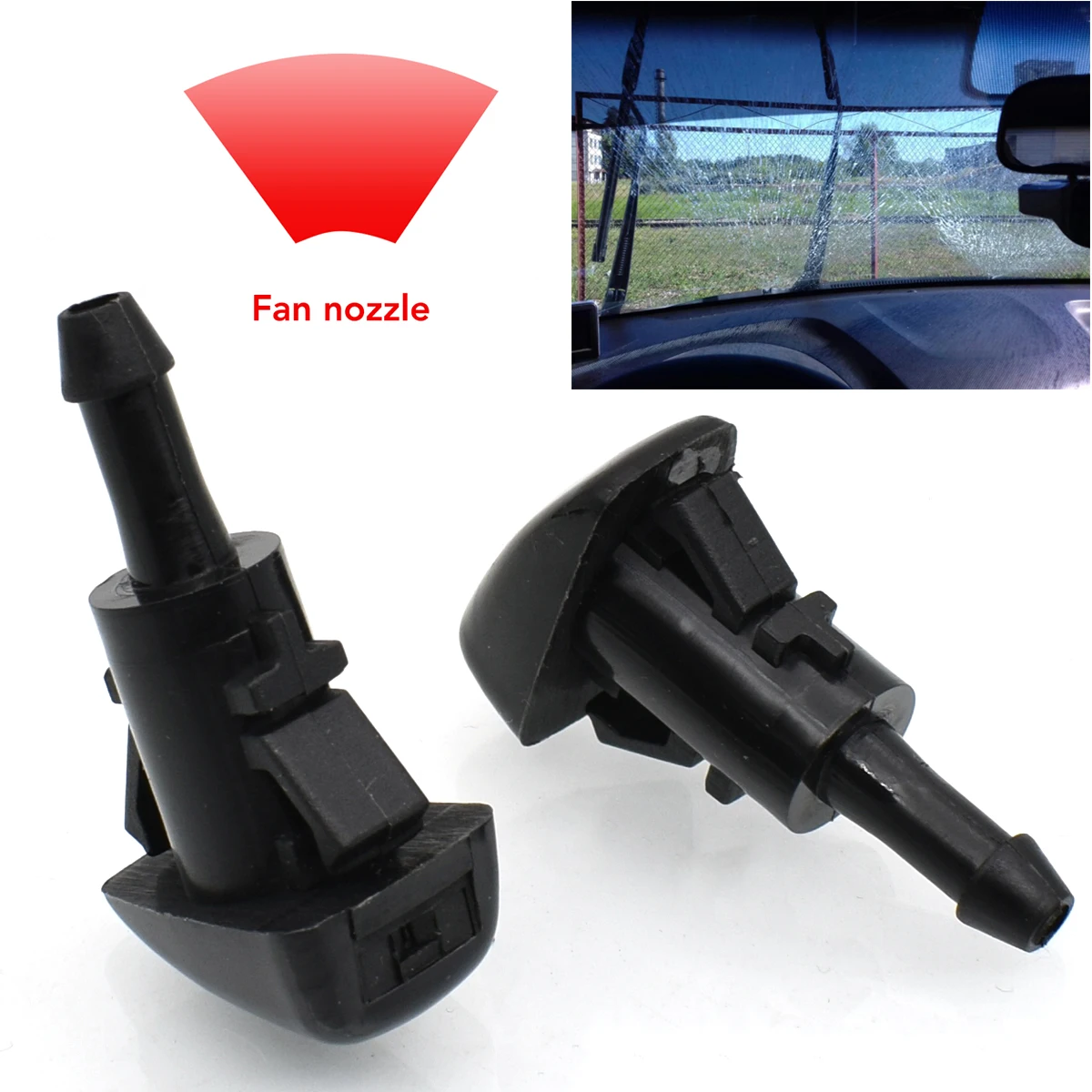 Front Windshield Wiper Washer Jet Nozzle Hose For Dodge Avenger Charger Durango Grand Caravan Journey Magnum Ram Chrysler Jeep