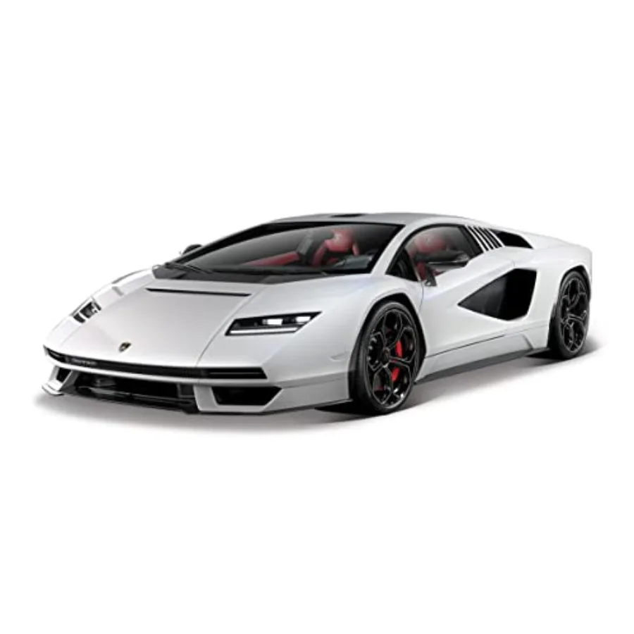

Collectible car model for display die-cast metal white ultra-detailed 1:18 scale Lamborghini Countach LPI 800-4 replica