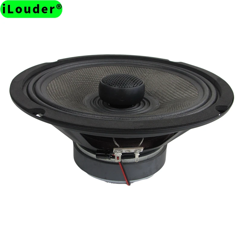Factory 93DB Carbon fibre cone+Cloth edge 8Inch Full Range Coaxial Speaker 4Ω/8Ω Optional Rated Power 40W with Silk-dome tweeter
