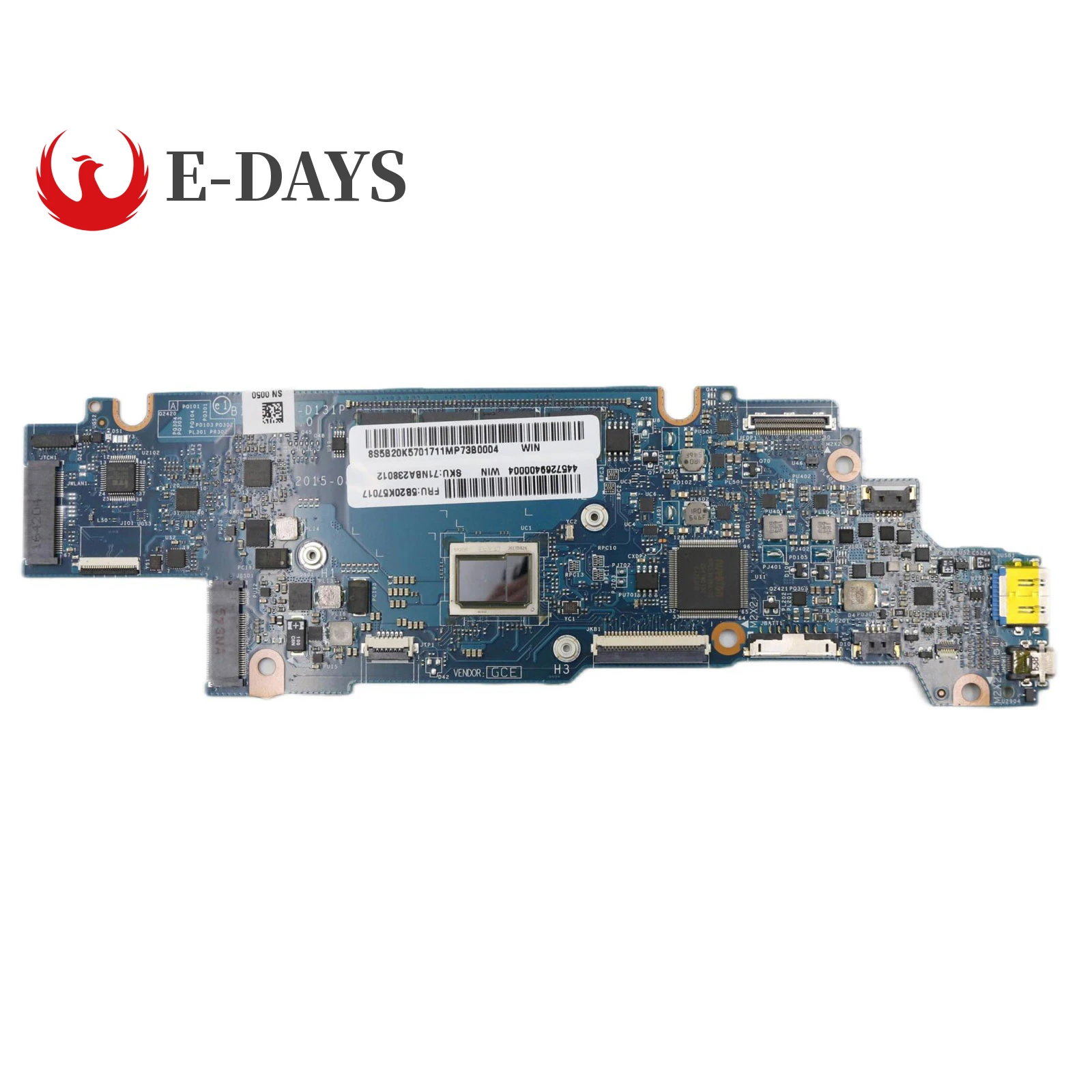 

LA-D131P Main Board for Lenovo Yoga 700-11ISK Laptop Motherboard with M7-6Y75 CPU 8GB-RAM 100% Test Ok