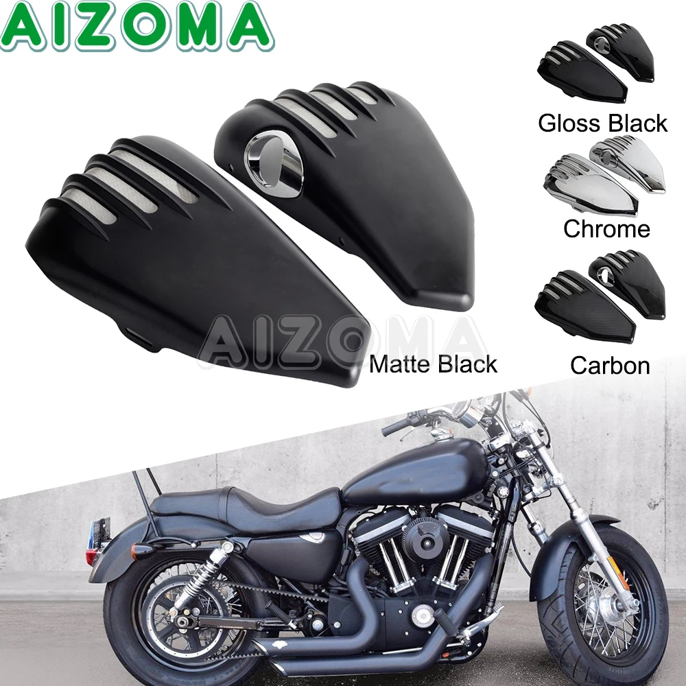 

For Harley Sportster Roadster Seventy Two XL1200C XL1200T XL1200CX XL1200V XL1200X XL883L/N Side Battery Cover Oil Tank Guard