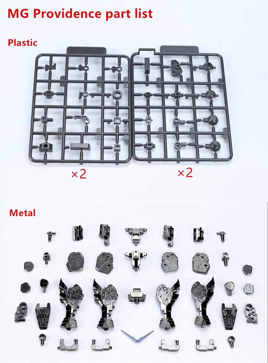 

ACE reinforced metal frame modified parts for MG 1/100 ZGMF-X13A Providence DA067