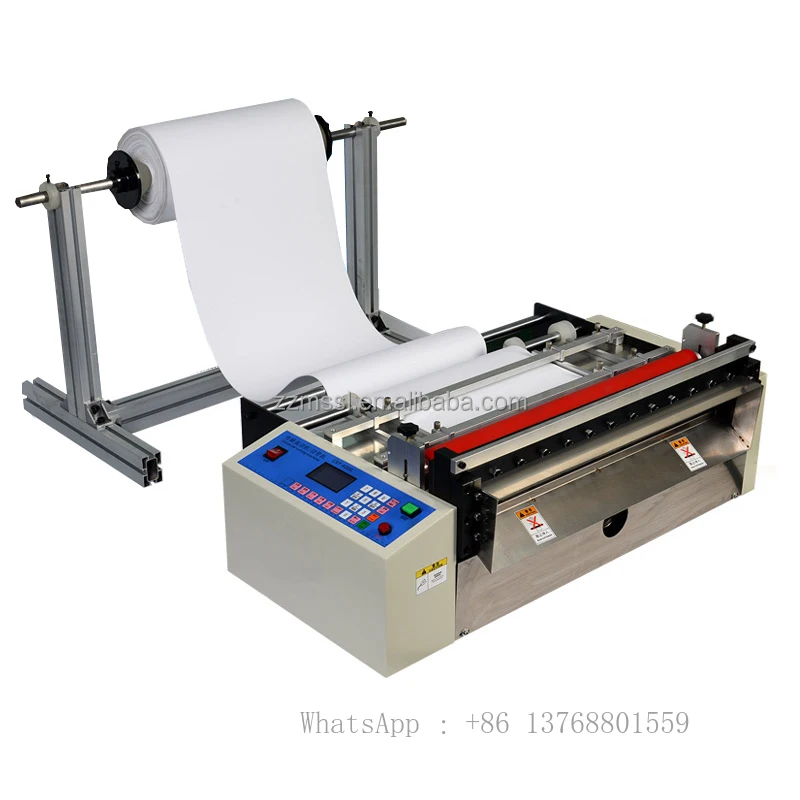 Easy Operation Roll Tarpaulin Cutting Machine Fully Automatic Lunch Sheet Cutting Machines Cut Roll Paper Machine