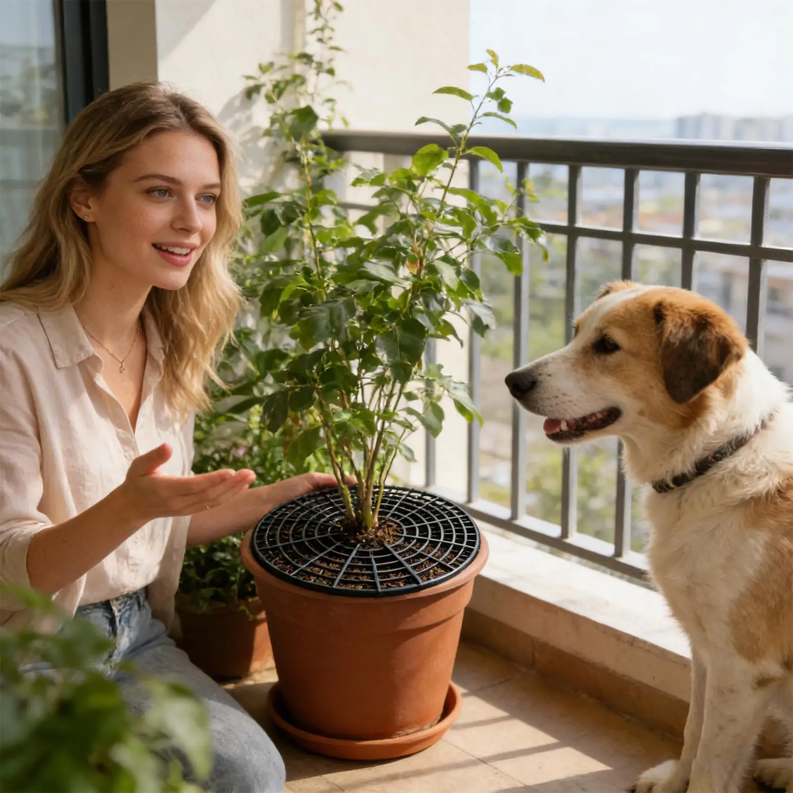 

Защитные чехлы для растений, 4 штуки, 11x1 дюйм, дышащие, обрезаемые, от кошек, для дома, улицы, квартиры, общежития