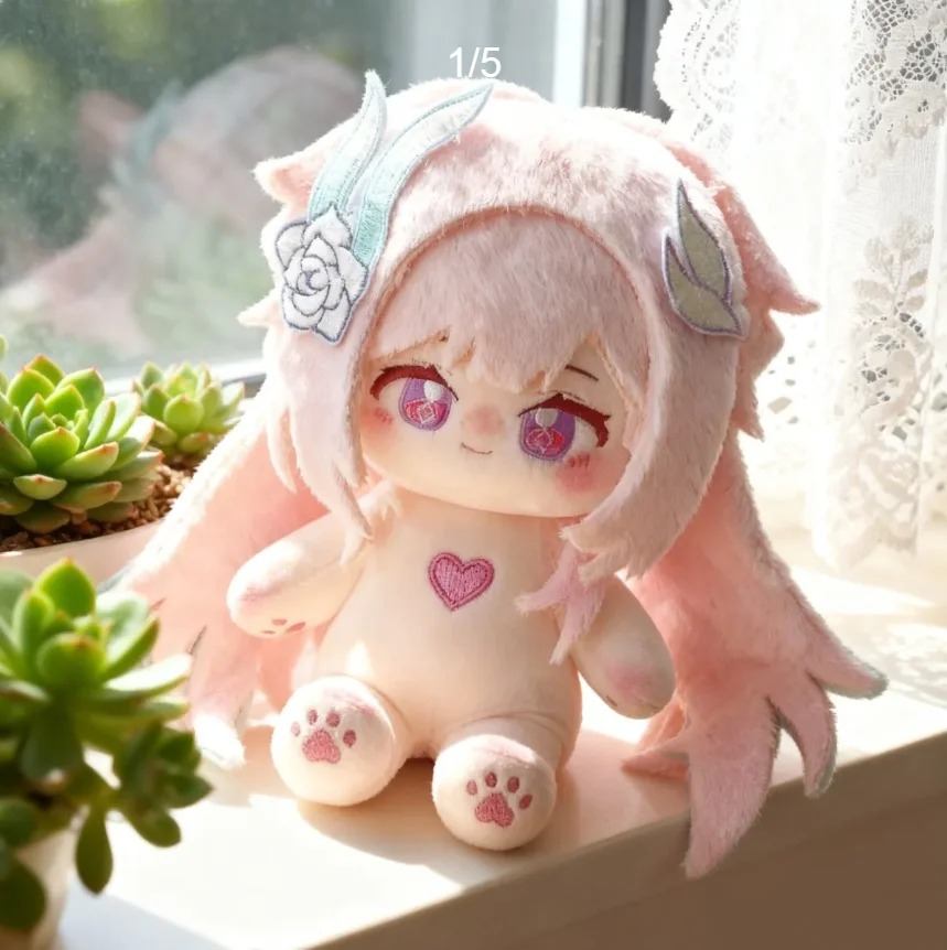 

Плюшевая кукла Хонкай: Старт Рейл — Сирина, с ушками, для переодевания, хлопковая, для косплея, игрушка-фигурка, подарок на день рождения, 20 см