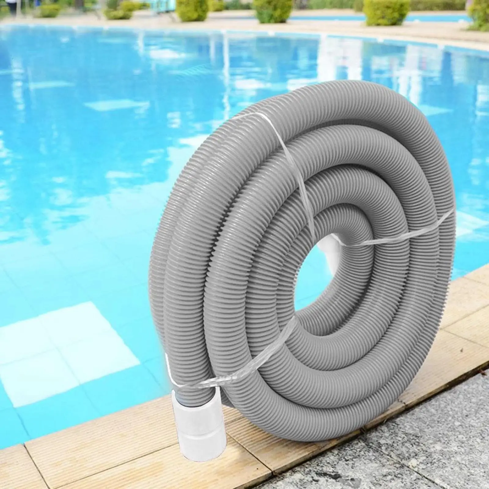 

Ground Pool Vacuum Hose with Swivel Cuff Crush Resistant Swimming Pool for Pool Filters