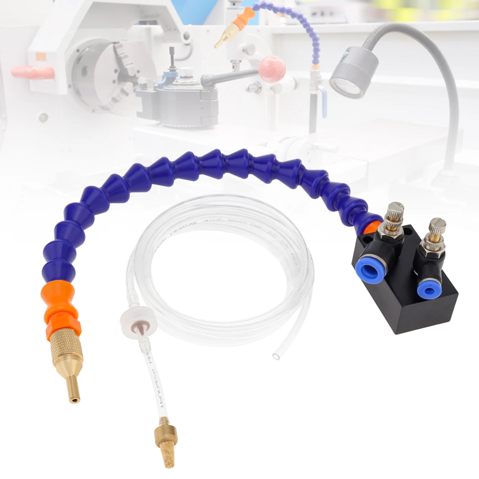 370 mm Fully Sealed Mist Coolant Lubrication Spray System Tools for Metal Cutting /Engraving /Cooling Machine with 4mm Air Pipe