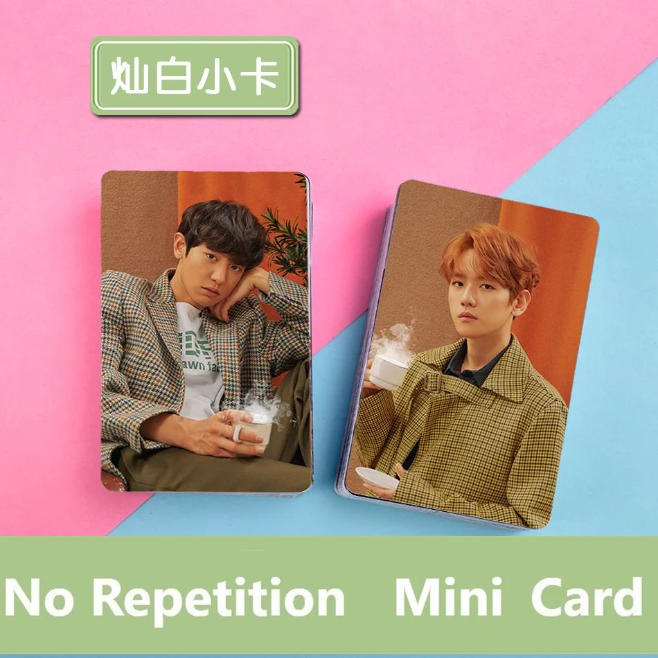 

Series2 No Repetition Chan-Yeol Park Chanyeol Baek-Hyun Byun BaekHyun Mini Card Wallet Lomo Card With Photo Album Fans Gift