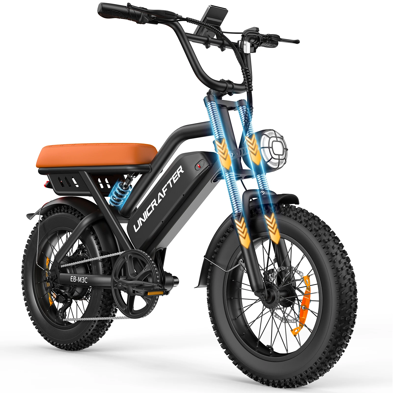 Unicrafter m3c adultos bicicleta elétrica para homens 750w bicicleta 48v 15.6ah ebike pneu gordo elétrico e bicicletas adulto montanha ciclomotor ebikes