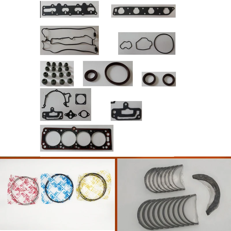 G424 complete repair Overhaul engine full gasket set kit crankshaft connecting rod bearing piston ring for Daewoo forklift